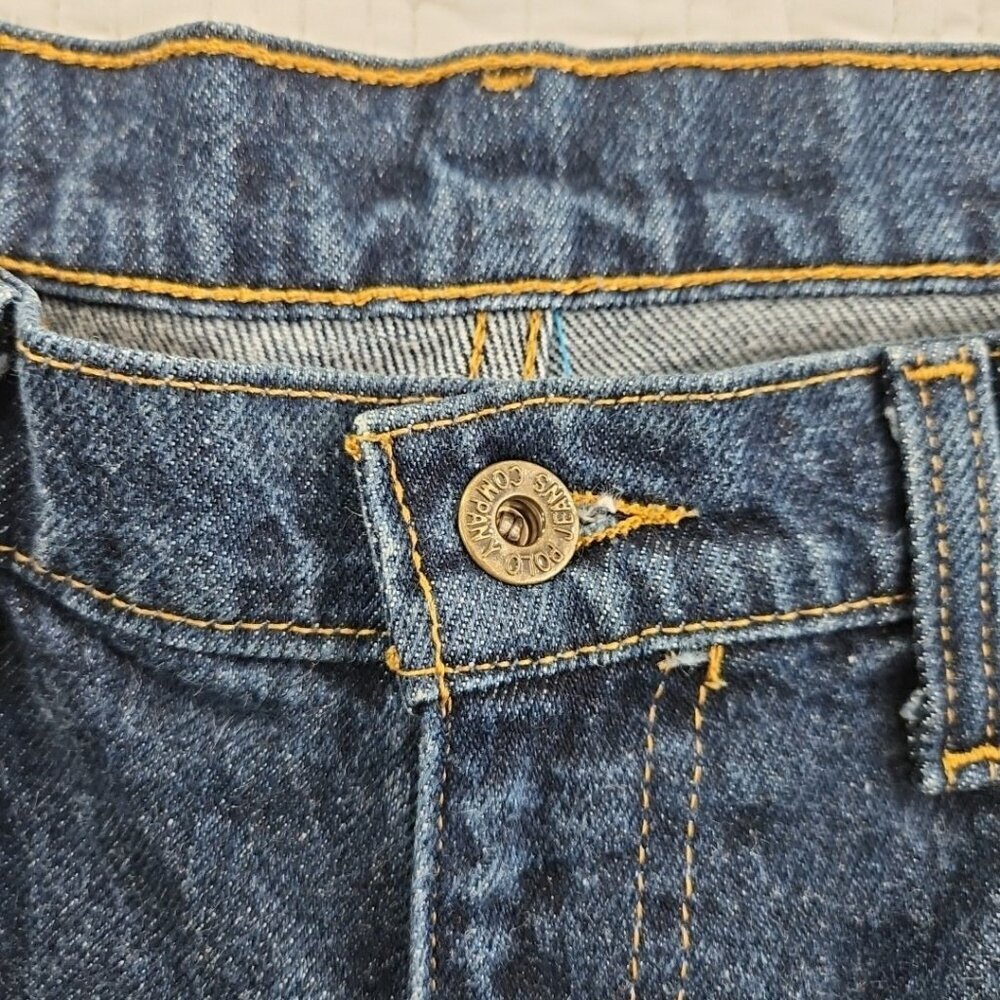 Vintage Polo Jeans Company Men's 34x34 Dark Wash Relaxed Fit EUC LN 100% Cotton - Picture 9 of 16